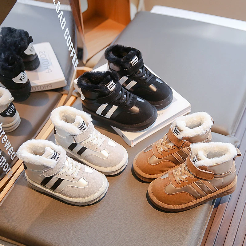 Boys' Snowy Boots 6-12 Years Old Winter New Women's Baby Cotton Shoes Plush Warm Children's Fashion Short Boots 26-36 Sizes
Boys' Snowy Boots 6-12 Years Old Winter New Women's Baby Cotton Shoes Plush Warm Children's Fashion Short Boots 26-36 Sizes