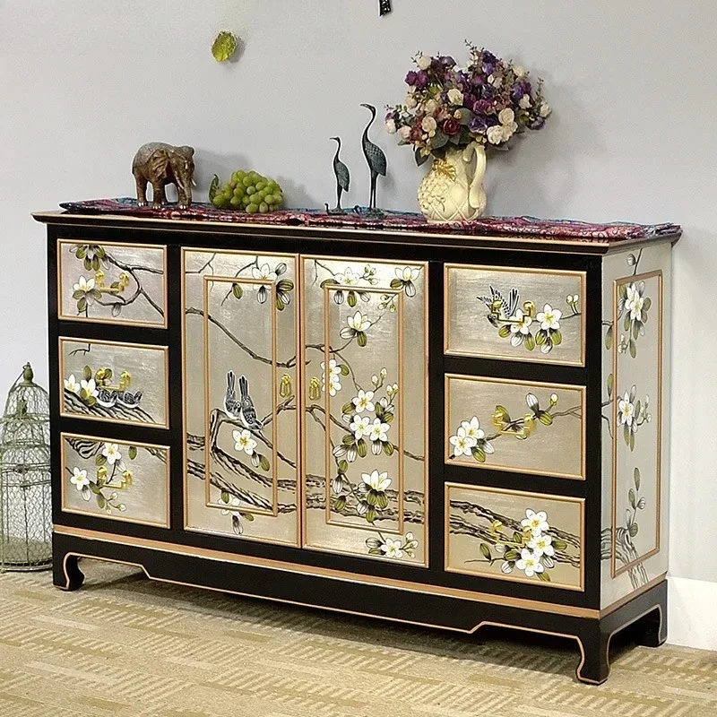 K New Chinese-style living room decorative cabinet, entrance hall solid wood locker against the wall shoe cabinet
K New Chinese-style living room decorative cabinet, entrance hall solid wood locker against the wall shoe cabinet