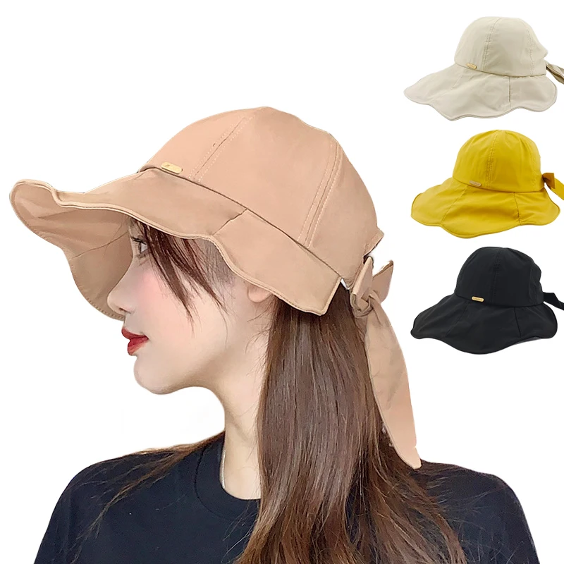 Women Bucket Hat Summer Sunscreen Cap Female Beach Outdoor Bowknot Foldable Sun Hats
Women Bucket Hat Summer Sunscreen Cap Female Beach Outdoor Bowknot Foldable Sun Hats