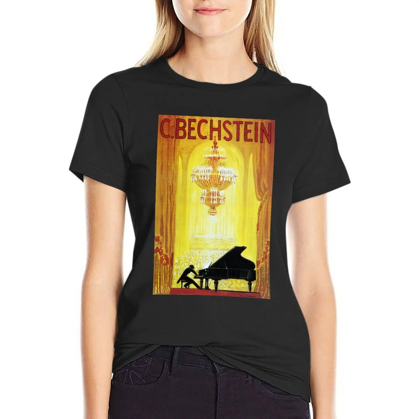 Vintage C. Bechstein German Piano Advertisement T-Shirt cute tops blanks hippie clothes Women's tee shirt
Vintage C. Bechstein German Piano Advertisement T-Shirt cute tops blanks hippie clothes Women's tee shirt