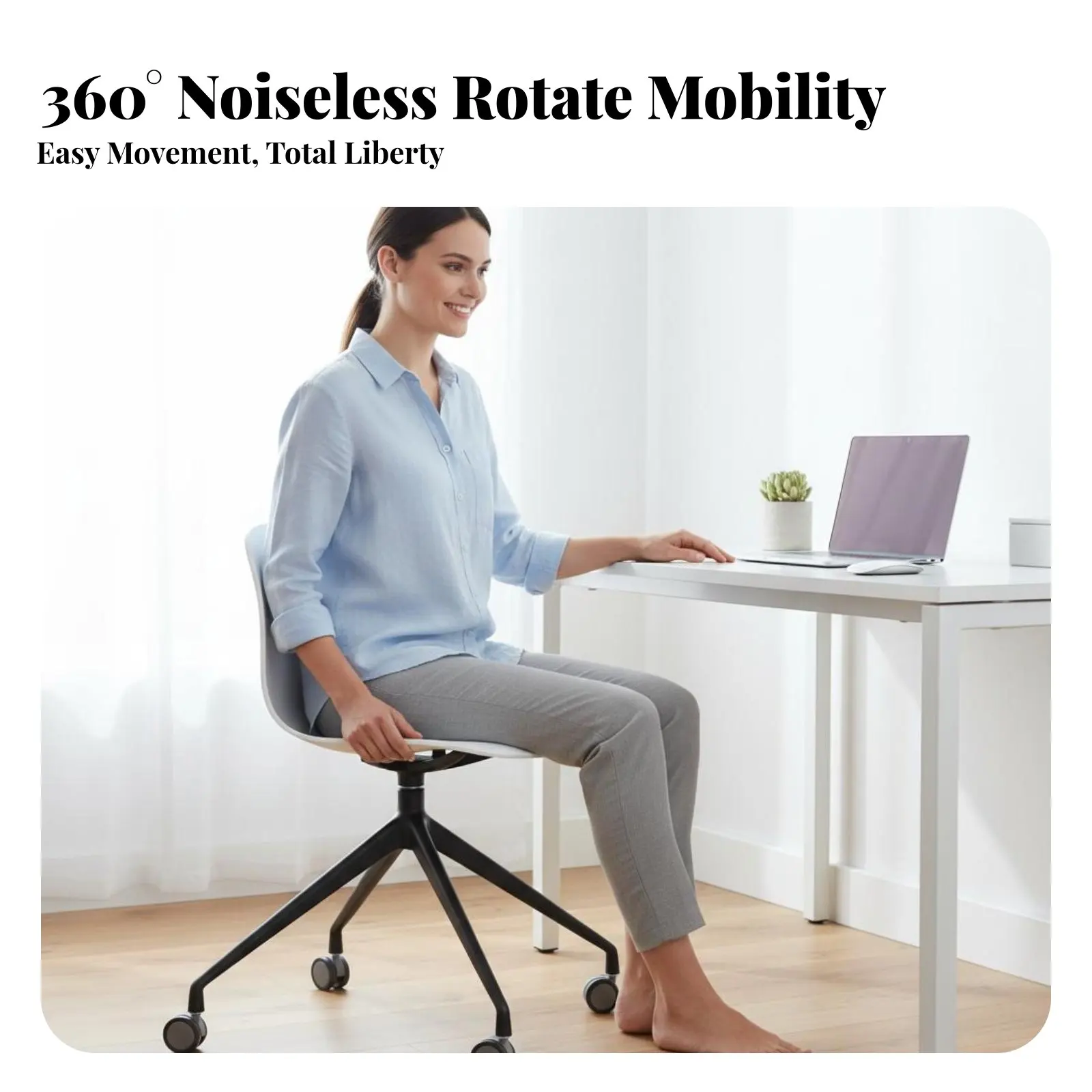 Pale Shell Chair on Casters rotate Function Task Seating Height Adjustable Cushisingled Seat for Home Workers, Adults
Pale Shell Chair on Casters rotate Function Task Seating Height Adjustable Cushisingled Seat for Home Workers, Adults