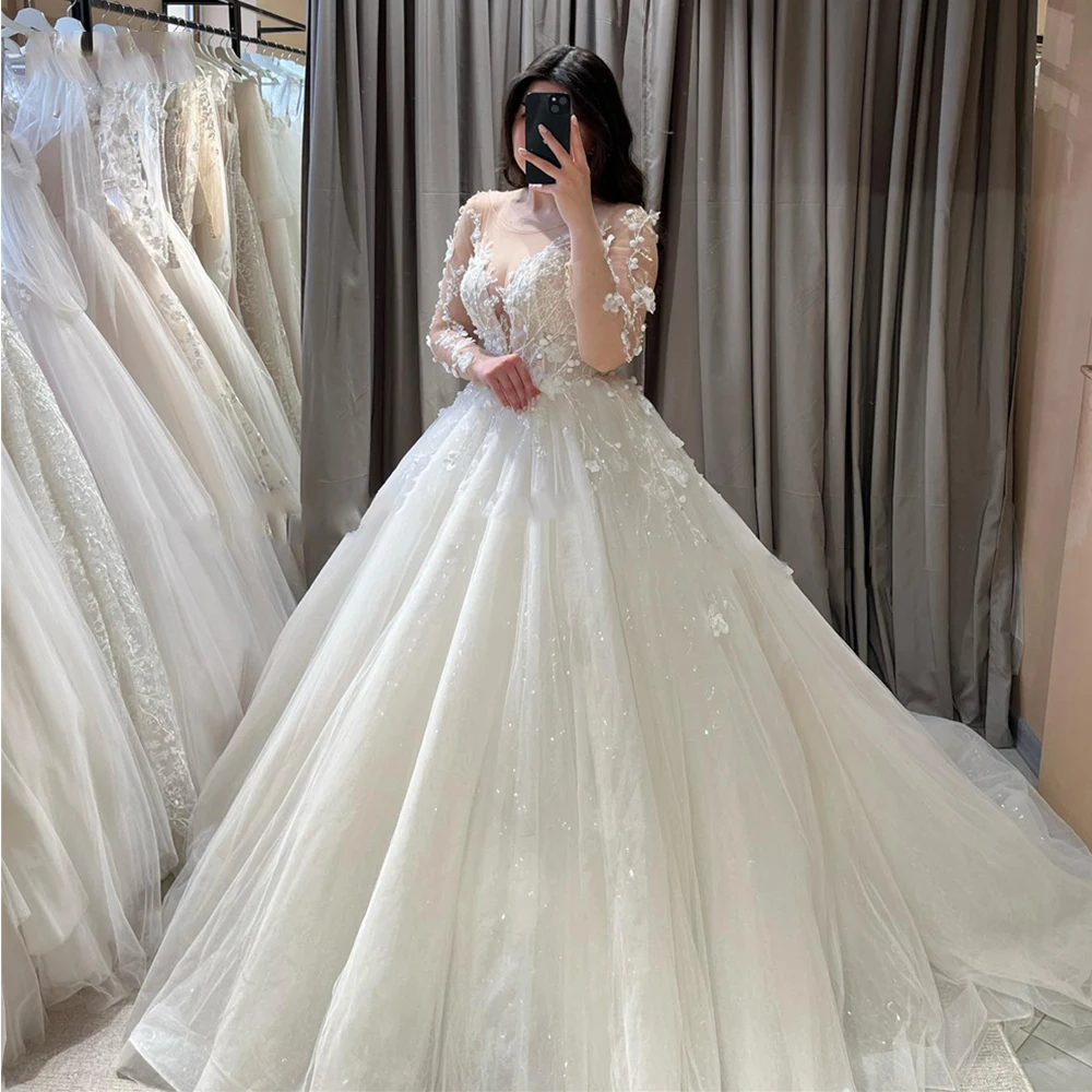 2024 Vintage Lace Wedding Dresses A-Line Princess Appliques Sleeves Bridal Gown Brush Train Flowers Bride Dress Vestido De Novia
2024 Vintage Lace Wedding Dresses A-Line Princess Appliques Sleeves Bridal Gown Brush Train Flowers Bride Dress Vestido De Novia