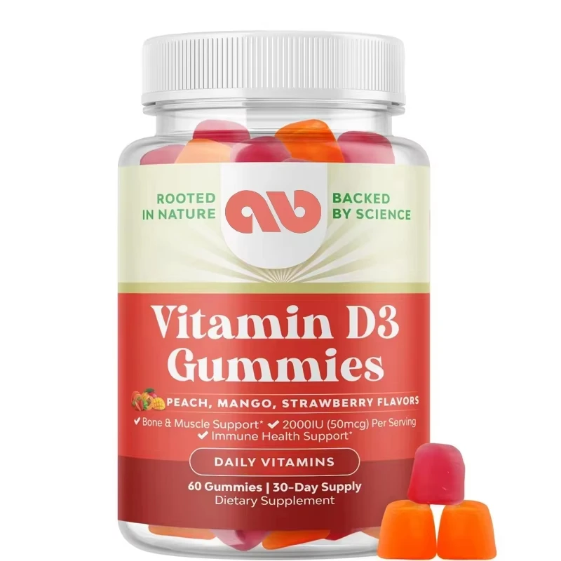 Daily Health Vitamin D3 Gummies - Contains 2000IU of Vitamin D3 for Skeletal Muscle and Immune Support - Non GMO and Gluten 
Daily Health Vitamin D3 Gummies - Contains 2000IU of Vitamin D3 for Skeletal Muscle and Immune Support - Non GMO and Gluten