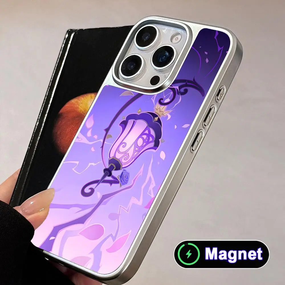 Game GI Lisa Phone Case for iPhone 17 16 15 14 13 12 11 Air Pro Max Plus Electroplated Silver Magnet Cover
Game GI Lisa Phone Case for iPhone 17 16 15 14 13 12 11 Air Pro Max Plus Electroplated Silver Magnet Cover