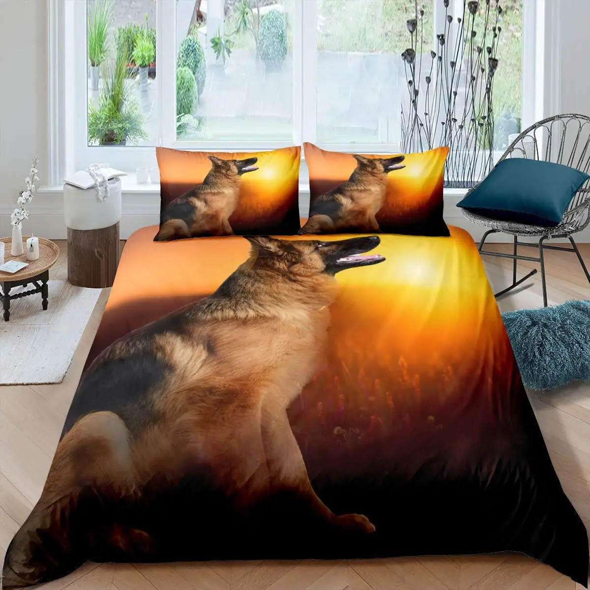 German Shepherd Duvet Cover Set 3D German Shepherd Puppy Print Bedding Set For Kids Boys Girls Pet Animal Theme Comforter Cover
German Shepherd Duvet Cover Set 3D German Shepherd Puppy Print Bedding Set For Kids Boys Girls Pet Animal Theme Comforter Cover