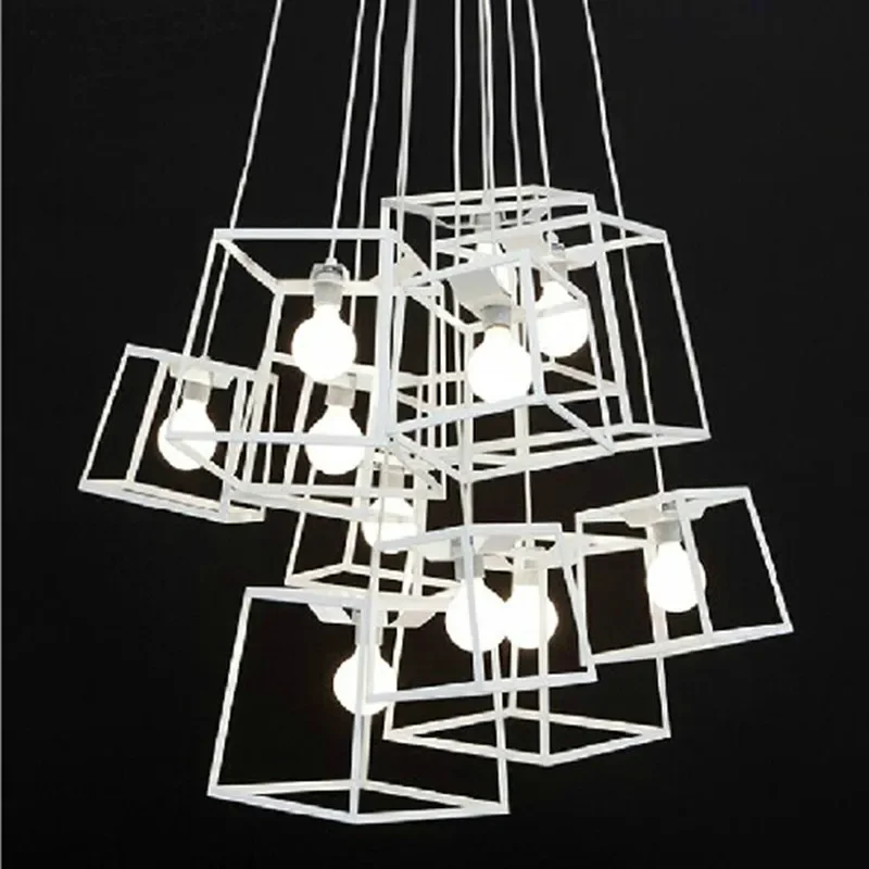 Modern Cube Box Frame Pendant Lights Geometric Pendant Lamps lustres de sala Kitchen DIY Light Hanging Lamps luminarias Fixtures
Modern Cube Box Frame Pendant Lights Geometric Pendant Lamps lustres de sala Kitchen DIY Light Hanging Lamps luminarias Fixtures
