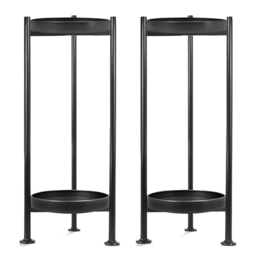 2-Pack Plant Stand Indoor Outdoor 2 Tier Iron Plant Stand 30'' Tall Pedestal Stand Outdoor Metal Flower Stands for Indoor Plant
2-Pack Plant Stand Indoor Outdoor 2 Tier Iron Plant Stand 30'' Tall Pedestal Stand Outdoor Metal Flower Stands for Indoor Plant