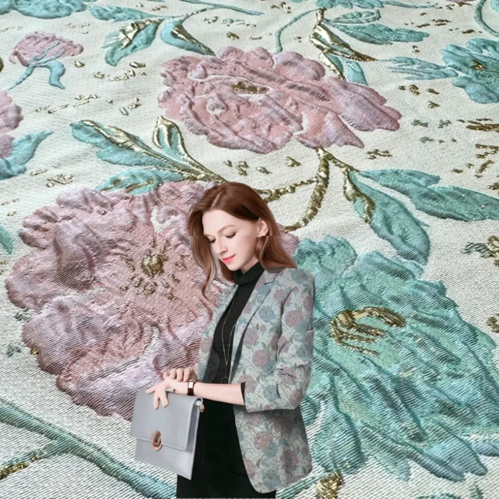 Jacquard Brocade Fabric Relief Champagne Vest Apparel Sewing Fabrics Cloth By Meters Diy Polyester Nylon Material
Jacquard Brocade Fabric Relief Champagne Vest Apparel Sewing Fabrics Cloth By Meters Diy Polyester Nylon Material