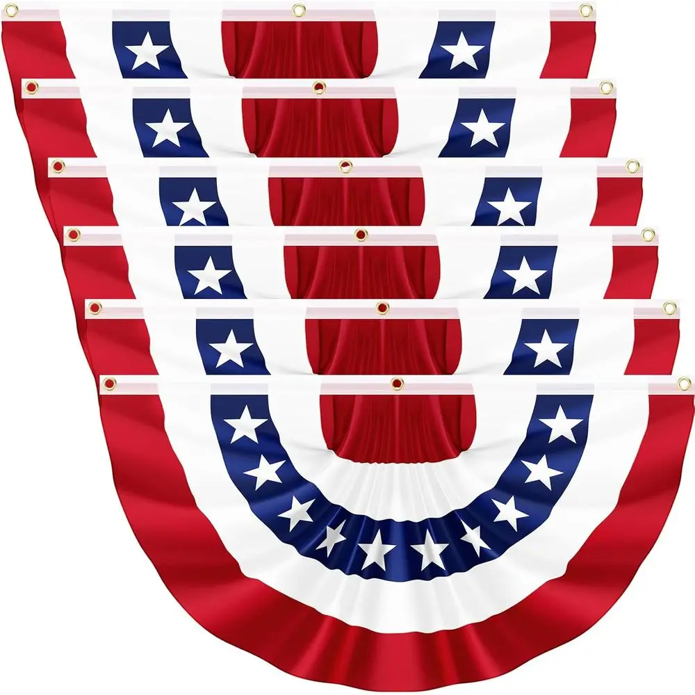 3x6 American Pleated 250th Anniversary Patriotic Flags and Bunting for 4th of July Outdoor Decorations
3x6 American Pleated 250th Anniversary Patriotic Flags and Bunting for 4th of July Outdoor Decorations