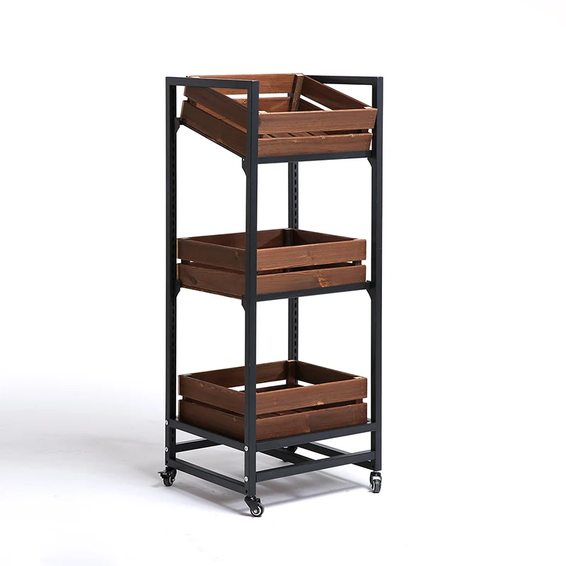 Fruit display rack, supermarket convenience store dump, movable Nakajima solid wood multi-layer promotional truck
Fruit display rack, supermarket convenience store dump, movable Nakajima solid wood multi-layer promotional truck