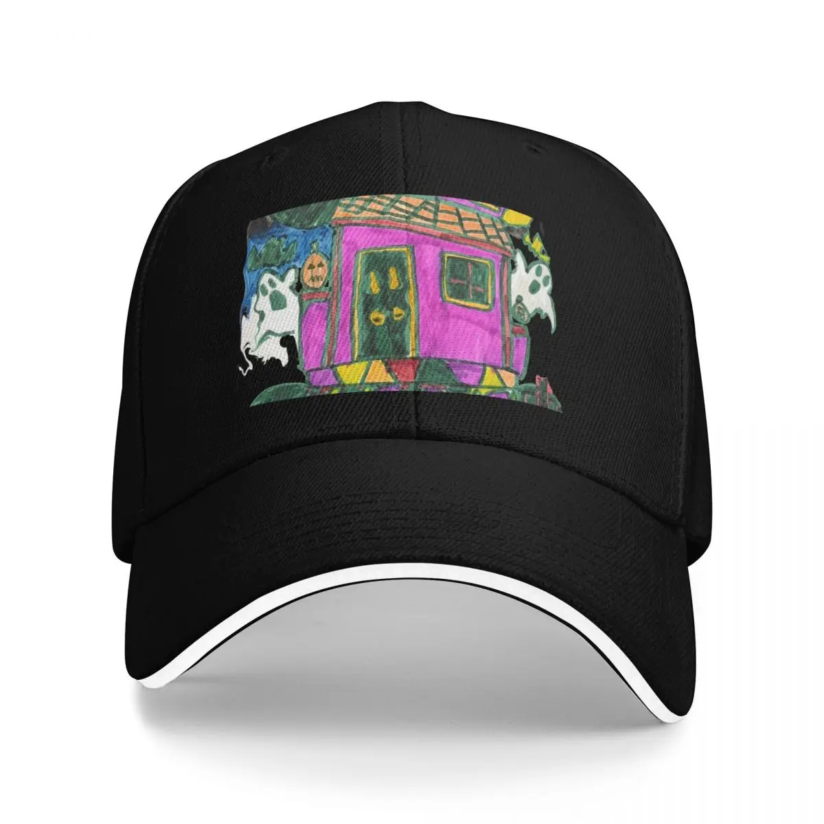 Haunted House Halloween - Spooky Kids Art by Vanessa (8 Years Old) Baseball Cap Horse Hat hats for men Baseball Men Women's
Haunted House Halloween - Spooky Kids Art by Vanessa (8 Years Old) Baseball Cap Horse Hat hats for men Baseball Men Women's