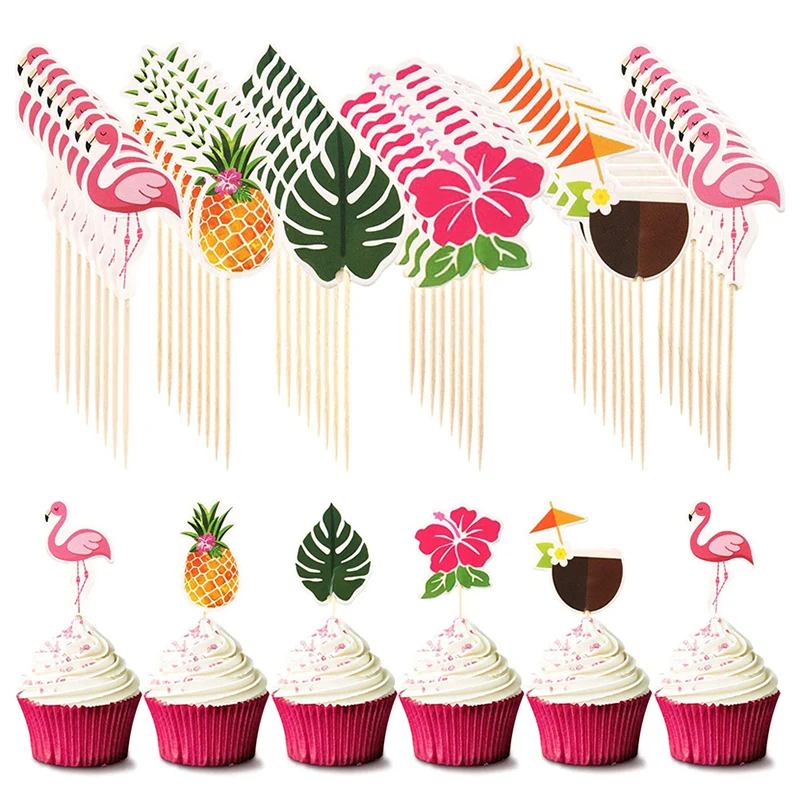 24 Pcs Hawaiian Cake Decoration Flamingo Pineapple Palm Leaf Toothpick Tropical Summer Beach Birthday Party Cake Decoration
24 Pcs Hawaiian Cake Decoration Flamingo Pineapple Palm Leaf Toothpick Tropical Summer Beach Birthday Party Cake Decoration