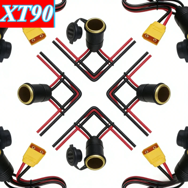XT90 Male/Female 30A High Power To Pure Copper Cigarette Lighter Female Connector 3.3 Square Car Charger Plug 24V/360W 0.5/1.5m
XT90 Male/Female 30A High Power To Pure Copper Cigarette Lighter Female Connector 3.3 Square Car Charger Plug 24V/360W 0.5/1.5m