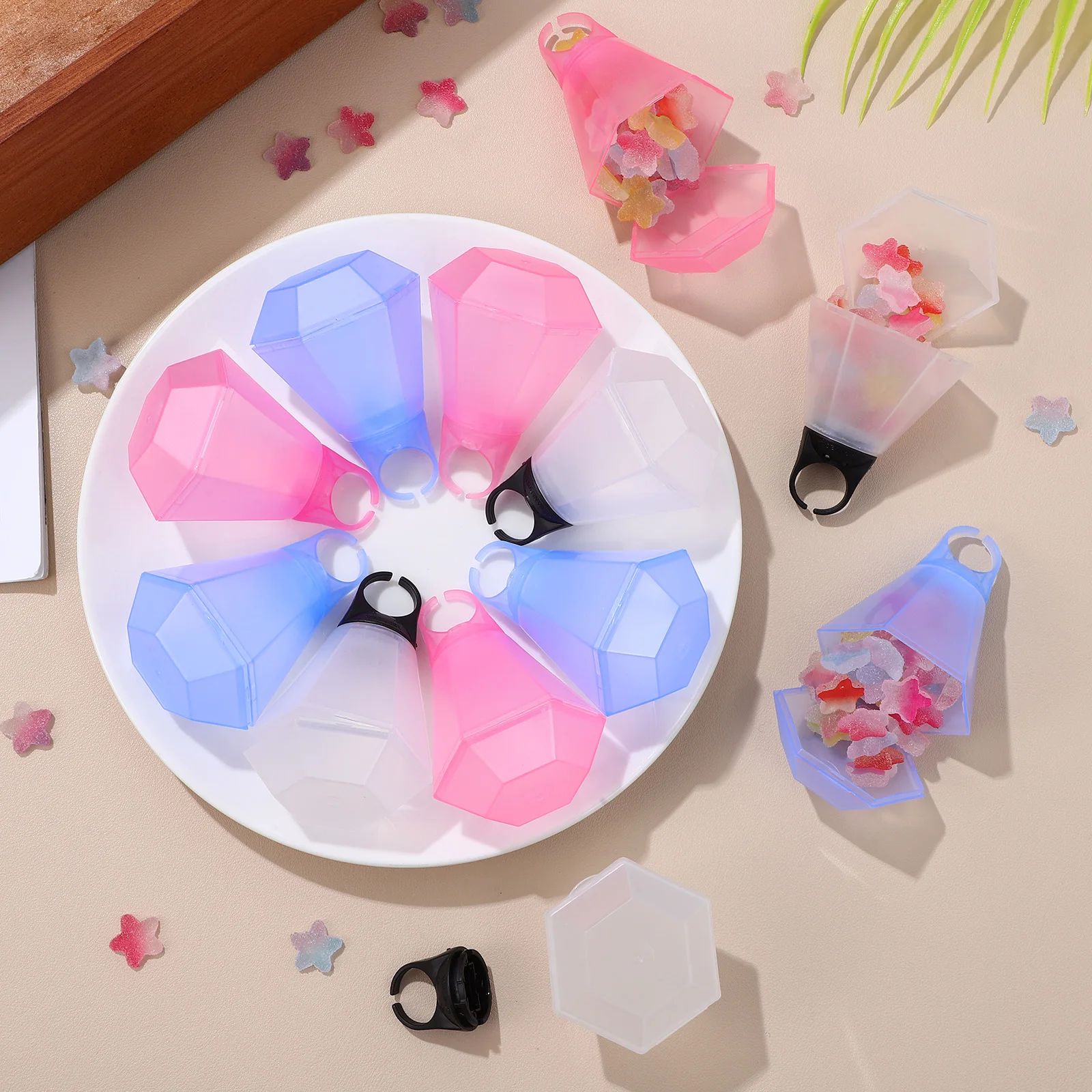 12pcs Plastic Cups Ring Shape Diamond Design Bridal Shower Bachelorette Party Favor Cups Wedding Birthday Event Decorations Bulk
12pcs Plastic Cups Ring Shape Diamond Design Bridal Shower Bachelorette Party Favor Cups Wedding Birthday Event Decorations Bulk