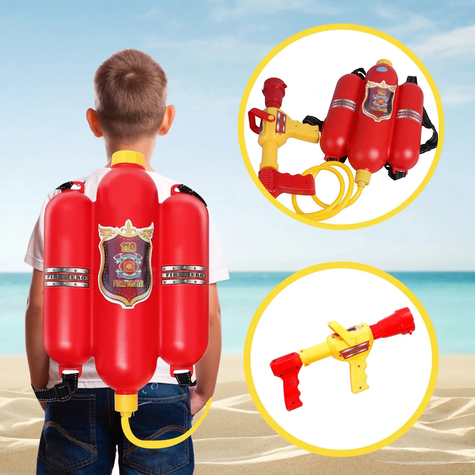 2500ML Firefighter Backpack Water Gun Blaster for Kids,Tank with Hose Shooter, Super Water Squirt Suitable for Outdoor Play Kids
2500ML Firefighter Backpack Water Gun Blaster for Kids,Tank with Hose Shooter, Super Water Squirt Suitable for Outdoor Play Kids