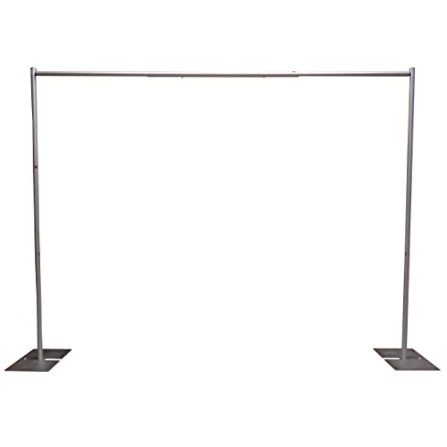 Portable pipe and drape backdrop kit for events, aluminum alloy, black, 8ft tall fixed height, lightweight and easy assembly
Portable pipe and drape backdrop kit for events, aluminum alloy, black, 8ft tall fixed height, lightweight and easy assembly
