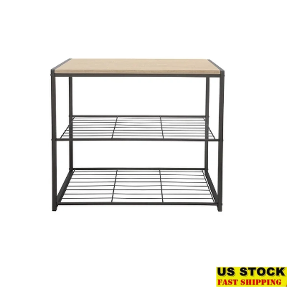 3 Tier Black Metal Shoe Rack with Natural Wood Top Freestanding Storage Solution Entryway Mudroom Bedroom Closet Organizer
3 Tier Black Metal Shoe Rack with Natural Wood Top Freestanding Storage Solution Entryway Mudroom Bedroom Closet Organizer