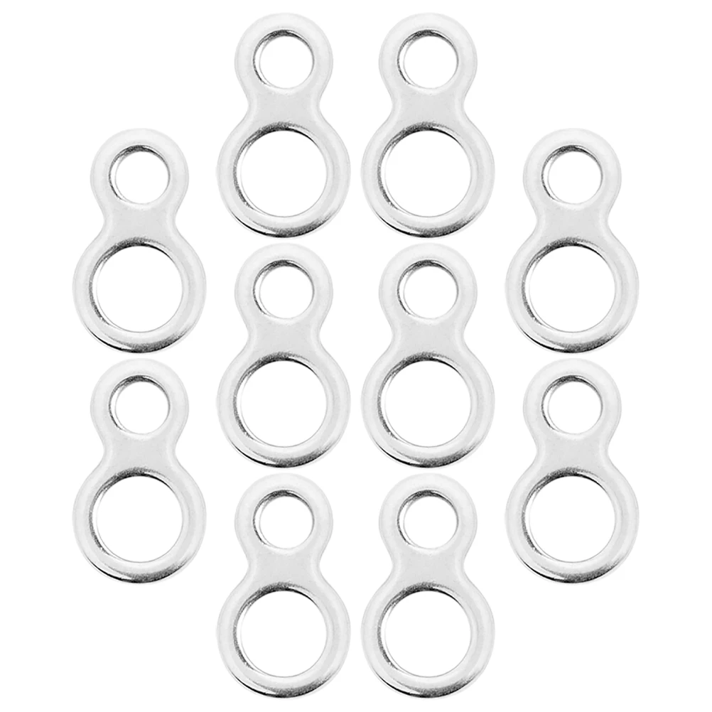 10 PCS Eight Figure Ring Connector Fishing Buckles Solid Stainless Steel 8 Jigging Rings
10 PCS Eight Figure Ring Connector Fishing Buckles Solid Stainless Steel 8 Jigging Rings