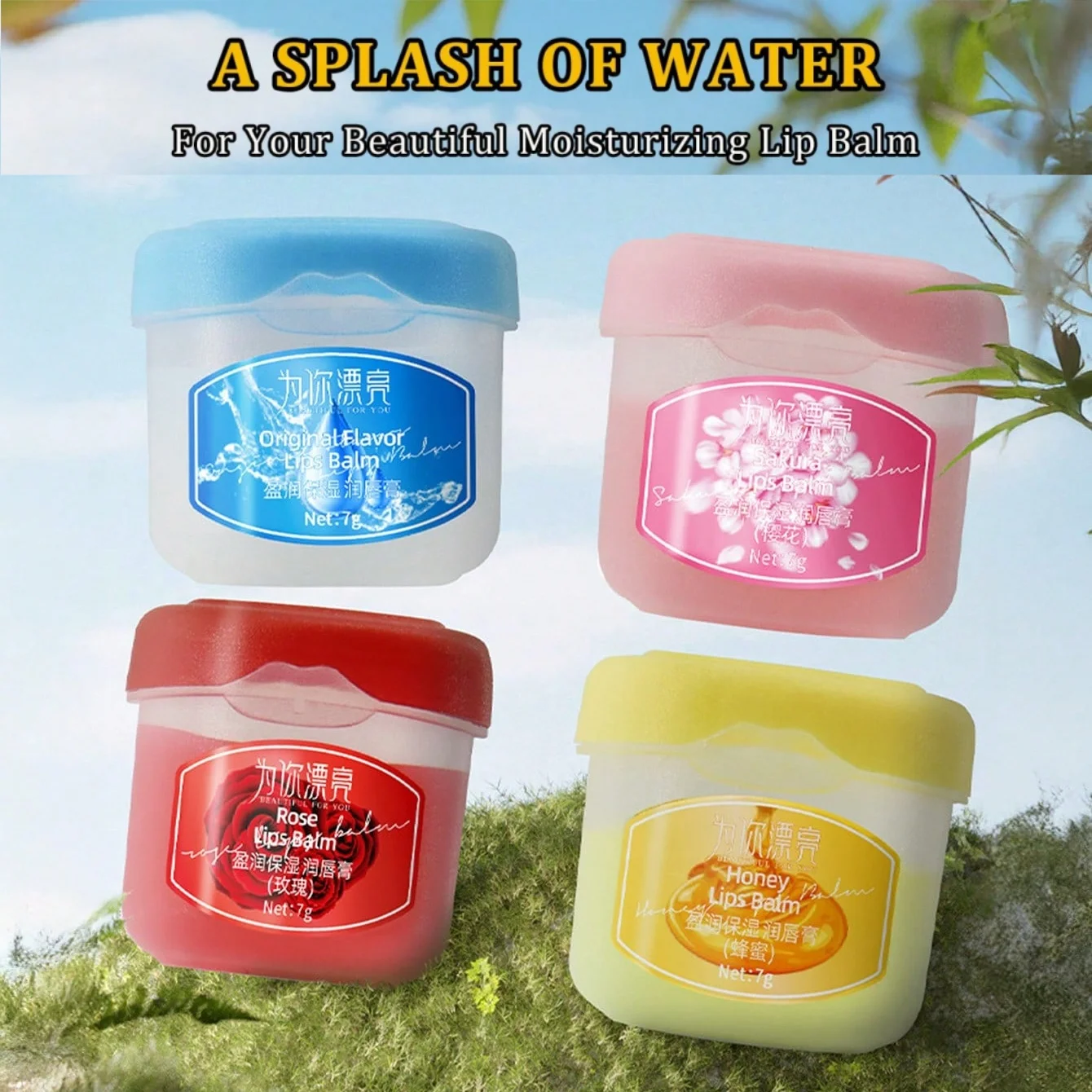4pcs of Lipstick Gift Set 4 Kinds of Fruit Flavor Lip Gloss Colorless Lip Balm Long-term Moisturizing Nourishing Lip Mask Gifts
4pcs of Lipstick Gift Set 4 Kinds of Fruit Flavor Lip Gloss Colorless Lip Balm Long-term Moisturizing Nourishing Lip Mask Gifts