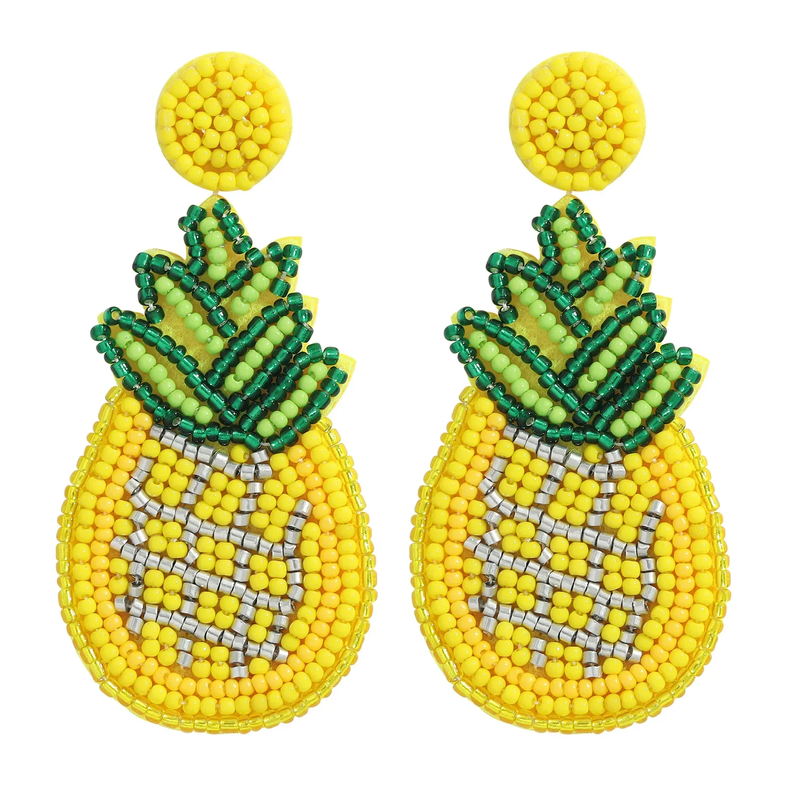 Fashion Bohemian Summer Beach Hand Woven Rice Beads Pastoral Yellow Fruit Pineapple Earrings Ladies Jewelry Gift
Fashion Bohemian Summer Beach Hand Woven Rice Beads Pastoral Yellow Fruit Pineapple Earrings Ladies Jewelry Gift
