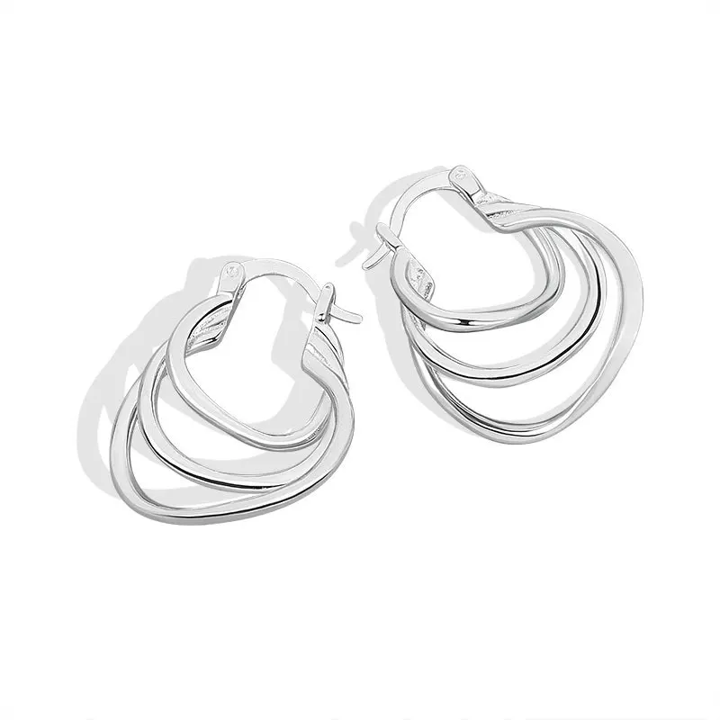 QMCOCO New INS Style Vintage Silver Color Multilayer C-Shaped Geometry Earrings For Woman Trendy Simple Birthday Party Gifts
QMCOCO New INS Style Vintage Silver Color Multilayer C-Shaped Geometry Earrings For Woman Trendy Simple Birthday Party Gifts