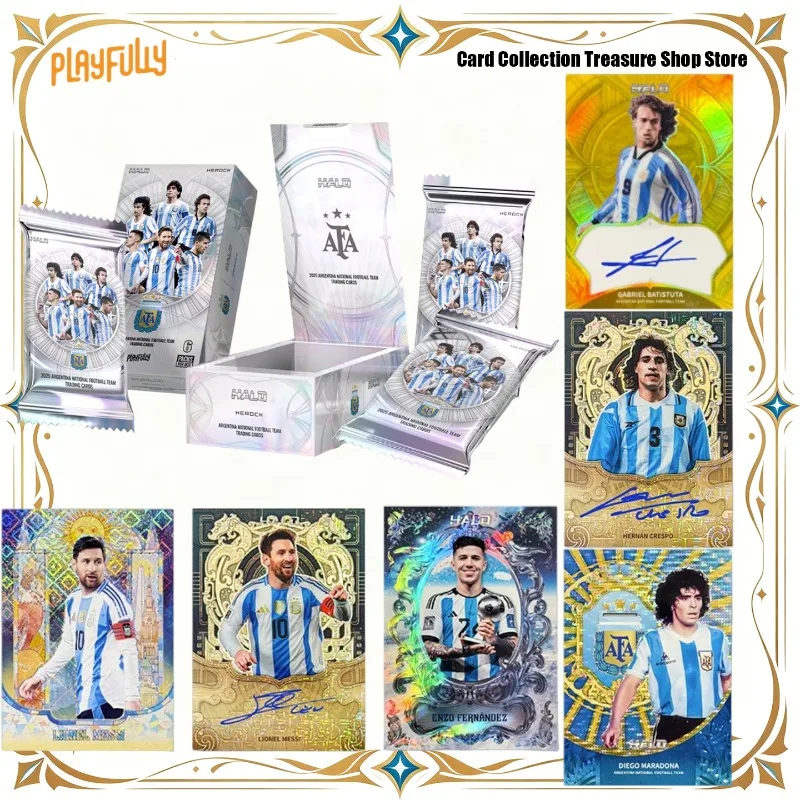 PLAYFULLY 2025 HEROCK Argentina National Team HALO Trading Cards Messi Di Maria Batistuta Star Character Collectible Cards Gift
PLAYFULLY 2025 HEROCK Argentina National Team HALO Trading Cards Messi Di Maria Batistuta Star Character Collectible Cards Gift