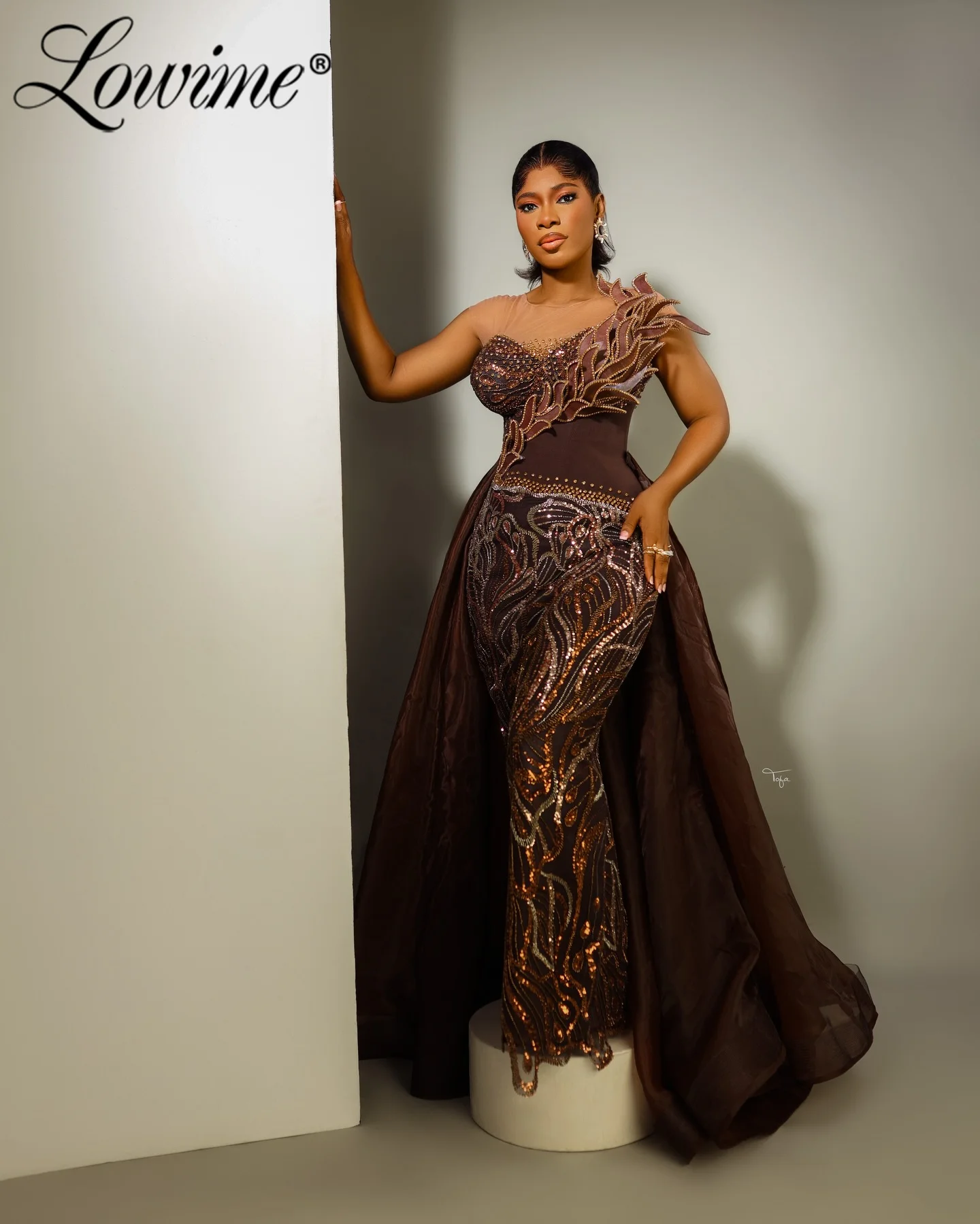 Aso Ebi Prom Dresses Brown Engagement Events Party Dress with Overskirt 2026 Customized Long Mermaid Women's Formal Evening Gown
Aso Ebi Prom Dresses Brown Engagement Events Party Dress with Overskirt 2026 Customized Long Mermaid Women's Formal Evening Gown