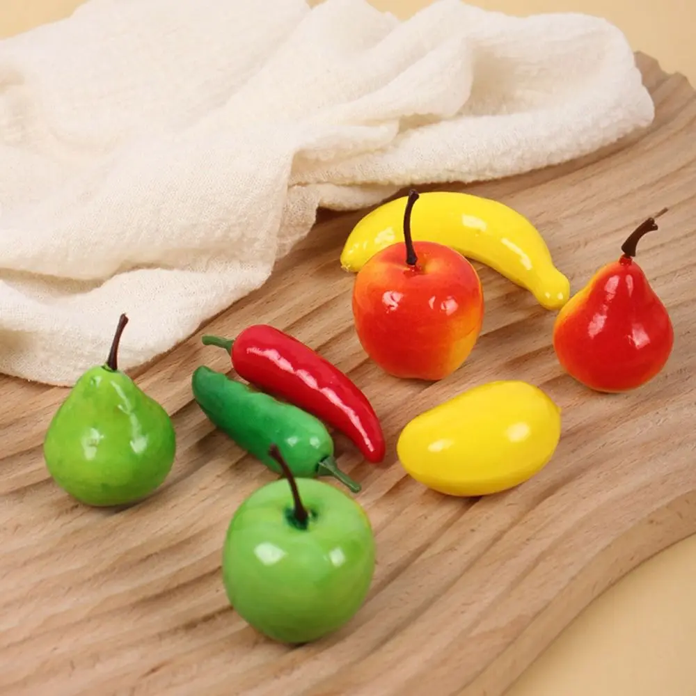 10pcs Lifelike Mini Simulation Food Model Pear Pomegranate Artificial Fruits and Vegetables Model Chili Peach
10pcs Lifelike Mini Simulation Food Model Pear Pomegranate Artificial Fruits and Vegetables Model Chili Peach