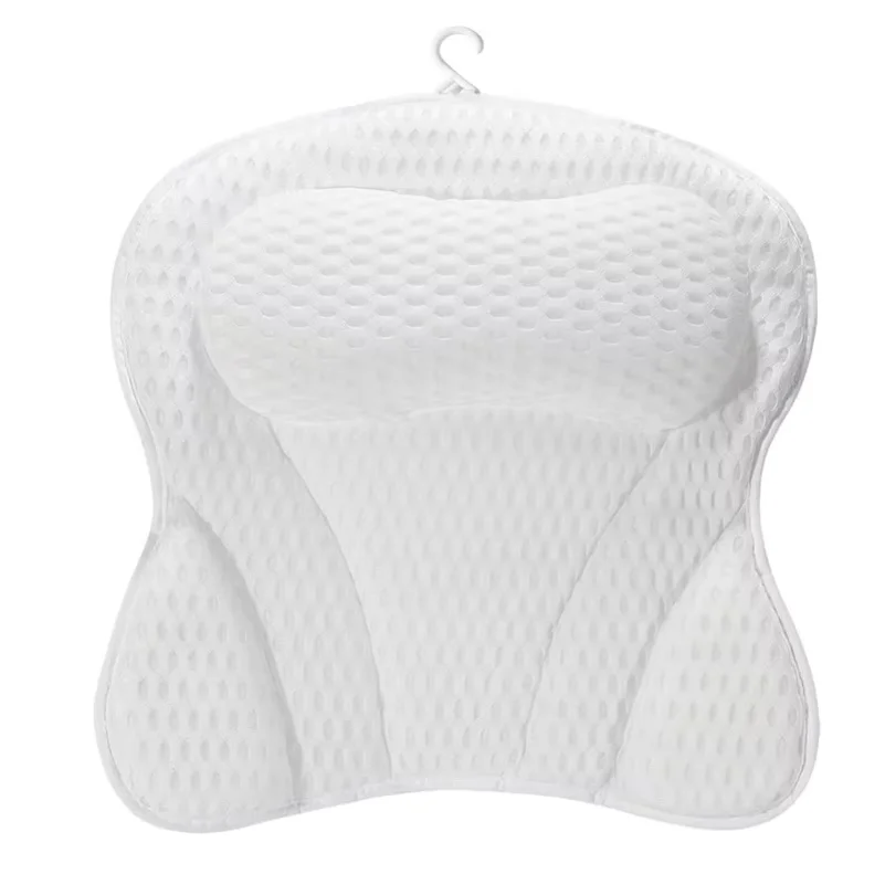 New for Neck and Back Support Breathable 3D Mesh Bathtub Spa Head Rest Bathroom Supply Bath Pillow Non-Slip with 6 suction cups
New for Neck and Back Support Breathable 3D Mesh Bathtub Spa Head Rest Bathroom Supply Bath Pillow Non-Slip with 6 suction cups