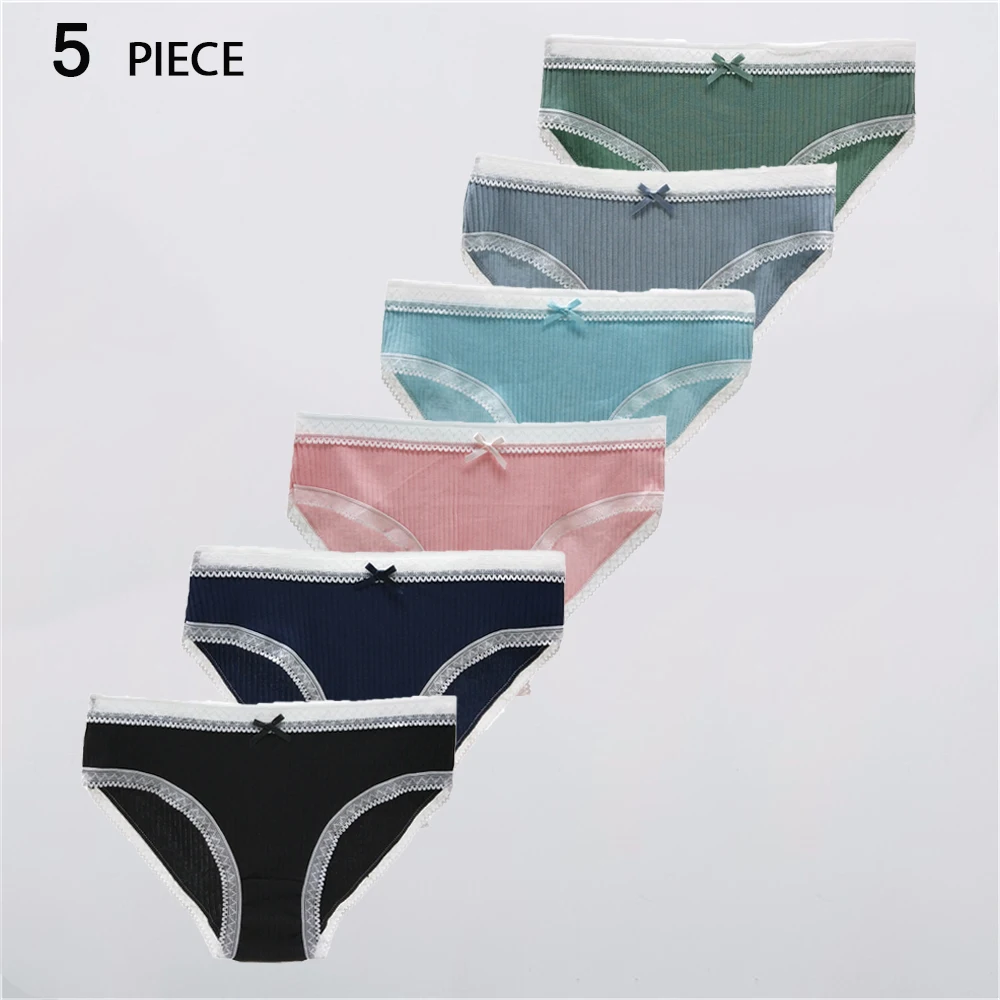 Cotton Sexy Lace Panties for Women, Underwear, Briefs, Girls Underpants, Lingerie, Ladies Intimates, 5 Pcs per Set
Cotton Sexy Lace Panties for Women, Underwear, Briefs, Girls Underpants, Lingerie, Ladies Intimates, 5 Pcs per Set