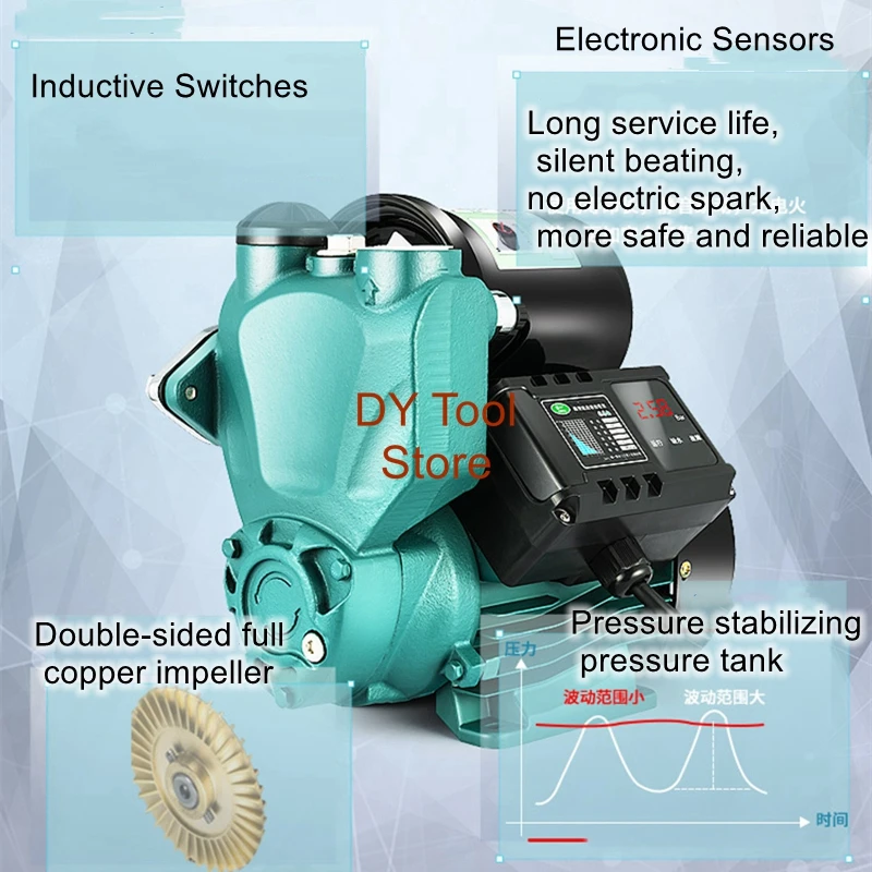 Home automatic silent self-priming pump cold and hot water booster pump water pipeline pump pressure pump suction pump
Home automatic silent self-priming pump cold and hot water booster pump water pipeline pump pressure pump suction pump