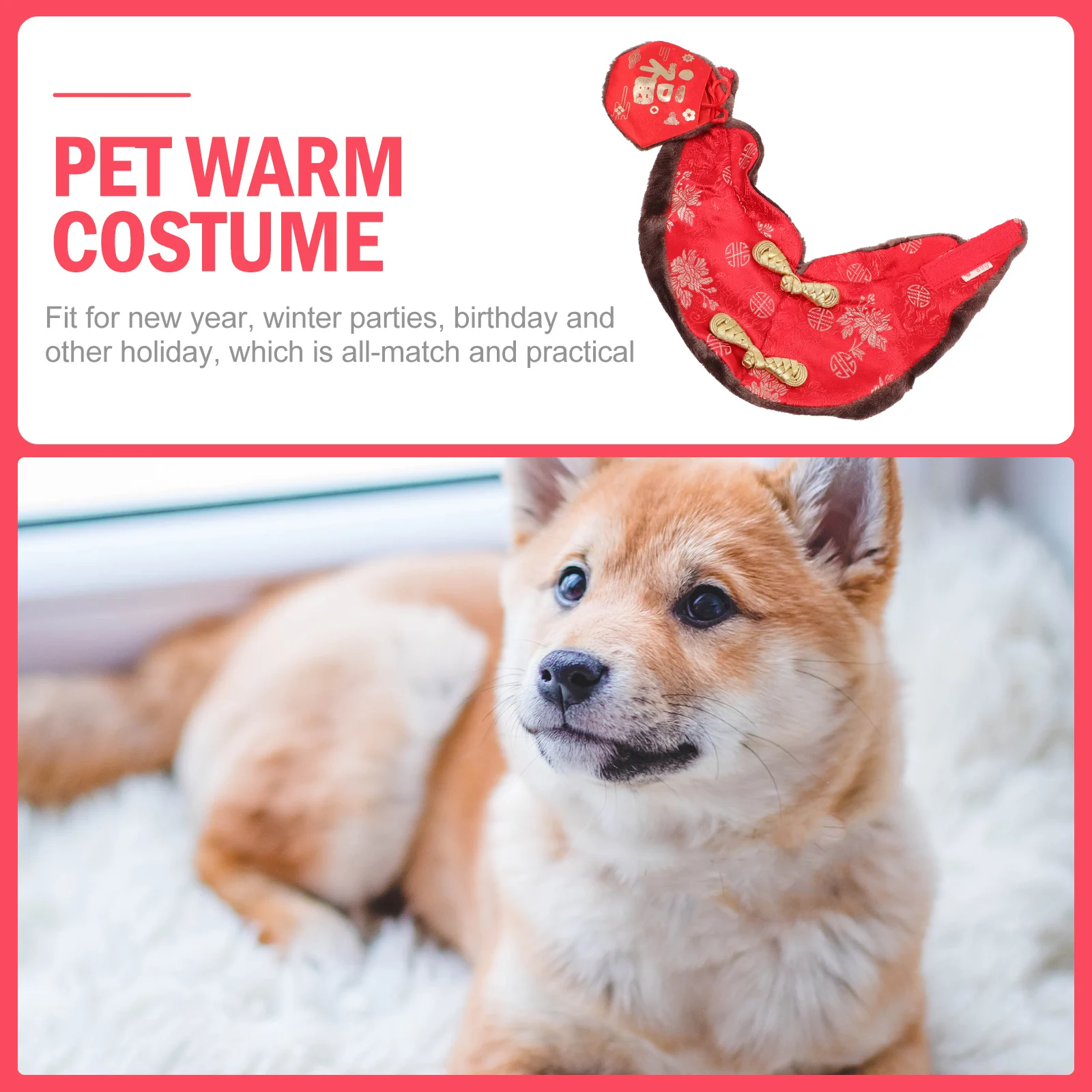 Warm Cloak Pets Costume Clothes Autumn And Winter Cat Clothing New Year Cape Acrylic Accessories Small Dogs 
Warm Cloak Pets Costume Clothes Autumn And Winter Cat Clothing New Year Cape Acrylic Accessories Small Dogs
