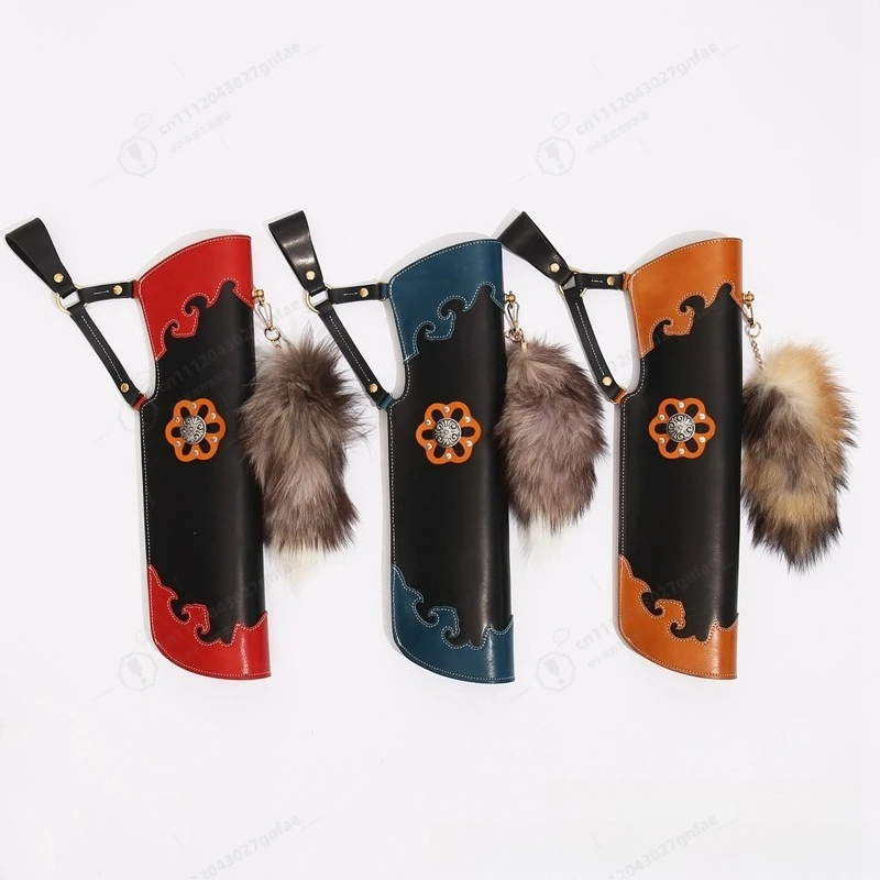 New Chinese Legend with The Same Quiver, Traditional Curved Bow Waist Hanging Quiver, Cowhide Quiver
New Chinese Legend with The Same Quiver, Traditional Curved Bow Waist Hanging Quiver, Cowhide Quiver