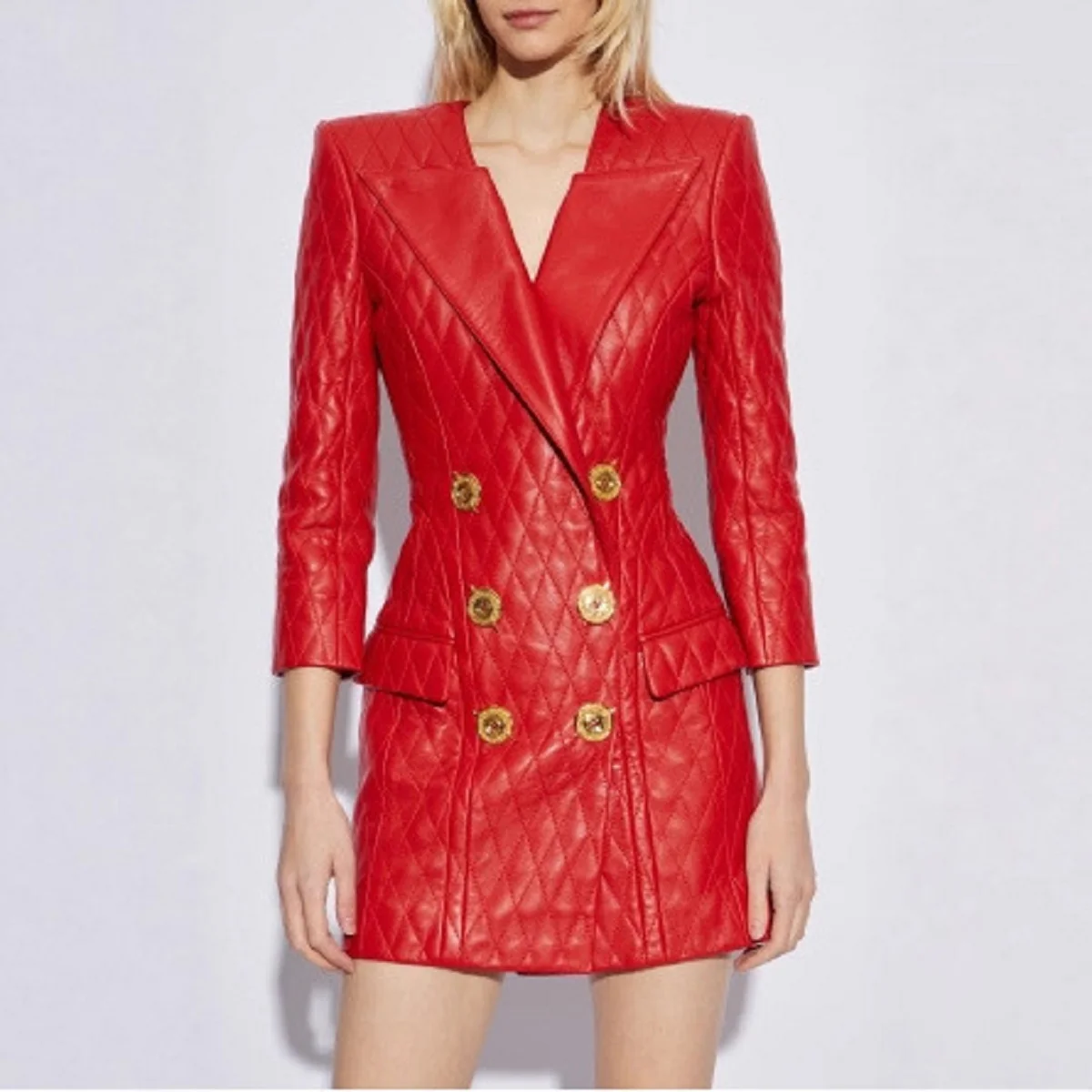 Новинка 2025 года, женский двубортный пиджак в стиле ретро с красными бриллиантами и золотыми пуговицами, тонкий вязаный длинный пиджак с вышивкой, большие размеры
Новинка 2025 года, женский двубортный пиджак в стиле ретро с красными бриллиантами и золотыми пуговицами, тонкий вязаный длинный пиджак с вышивкой, большие размеры