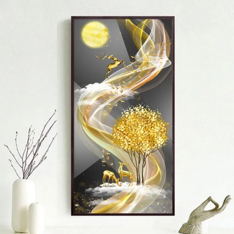 DIY full Diamond Embroidery,Round Diamond Fortune Tree Elk landscape Living room decoration rhinestone beads Diamond painting
DIY full Diamond Embroidery,Round Diamond Fortune Tree Elk landscape Living room decoration rhinestone beads Diamond painting
