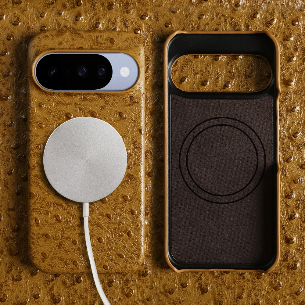 For Magsafe Ostrich Genuine Leather Case For Google Pixel 10 9 Pro XL 8 7 6 10A 9A 8A 7A 6 6A Back Cover Coque Protective Shell
For Magsafe Ostrich Genuine Leather Case For Google Pixel 10 9 Pro XL 8 7 6 10A 9A 8A 7A 6 6A Back Cover Coque Protective Shell