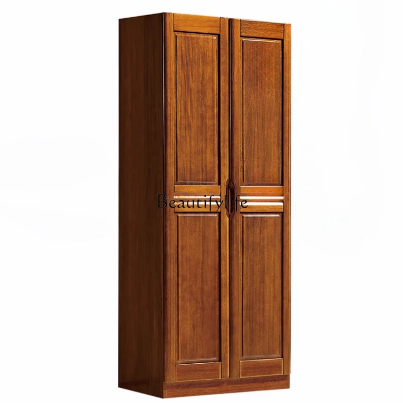 All solid wood household bedroom walnut Chinese small apartment clothing cabinet
All solid wood household bedroom walnut Chinese small apartment clothing cabinet