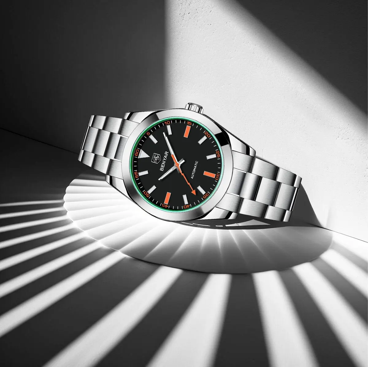 BENYAR Stylish Luxury Men's Watches Elegant Workplace For Mechanical Stainless Steel Hardlex Luminous Diving Watch Fashion Icon
BENYAR Stylish Luxury Men's Watches Elegant Workplace For Mechanical Stainless Steel Hardlex Luminous Diving Watch Fashion Icon