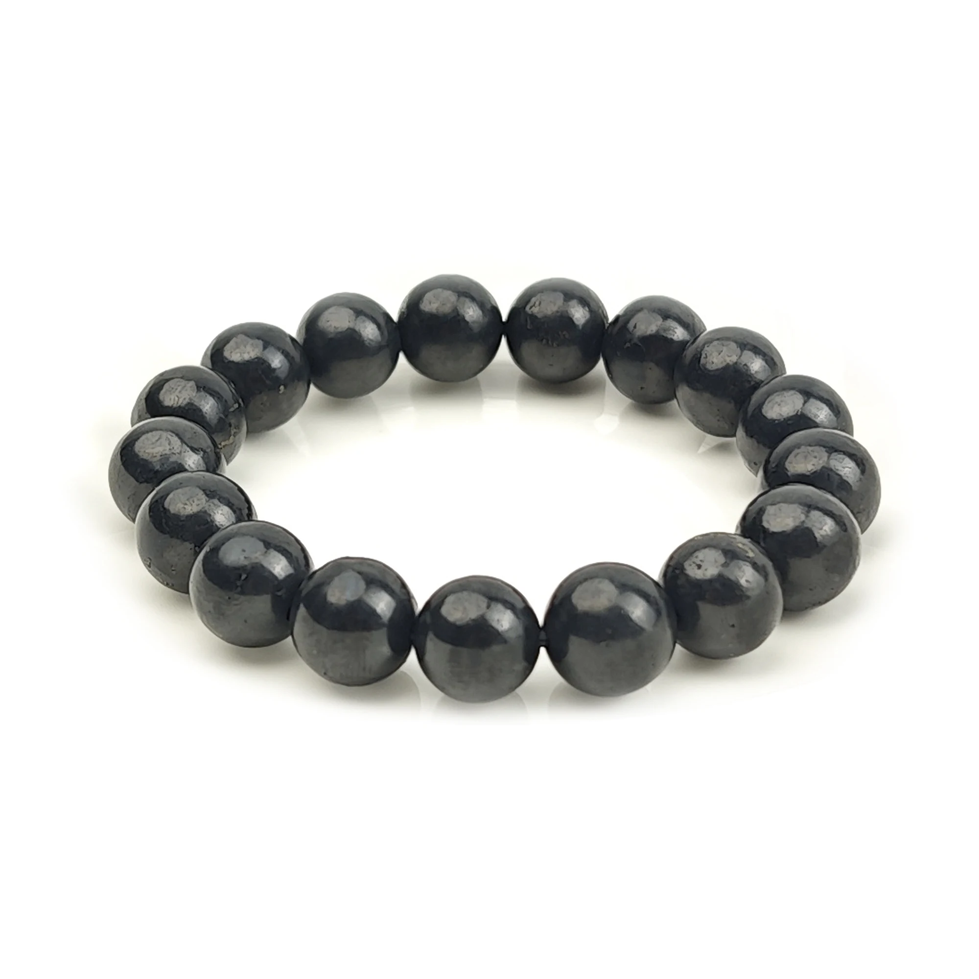 CHENYISHI Natural Black Shungite Magnetic Graphite Beaded Bracelet Women Men Health Care Minerals Bangles Healing Jewelry
CHENYISHI Natural Black Shungite Magnetic Graphite Beaded Bracelet Women Men Health Care Minerals Bangles Healing Jewelry