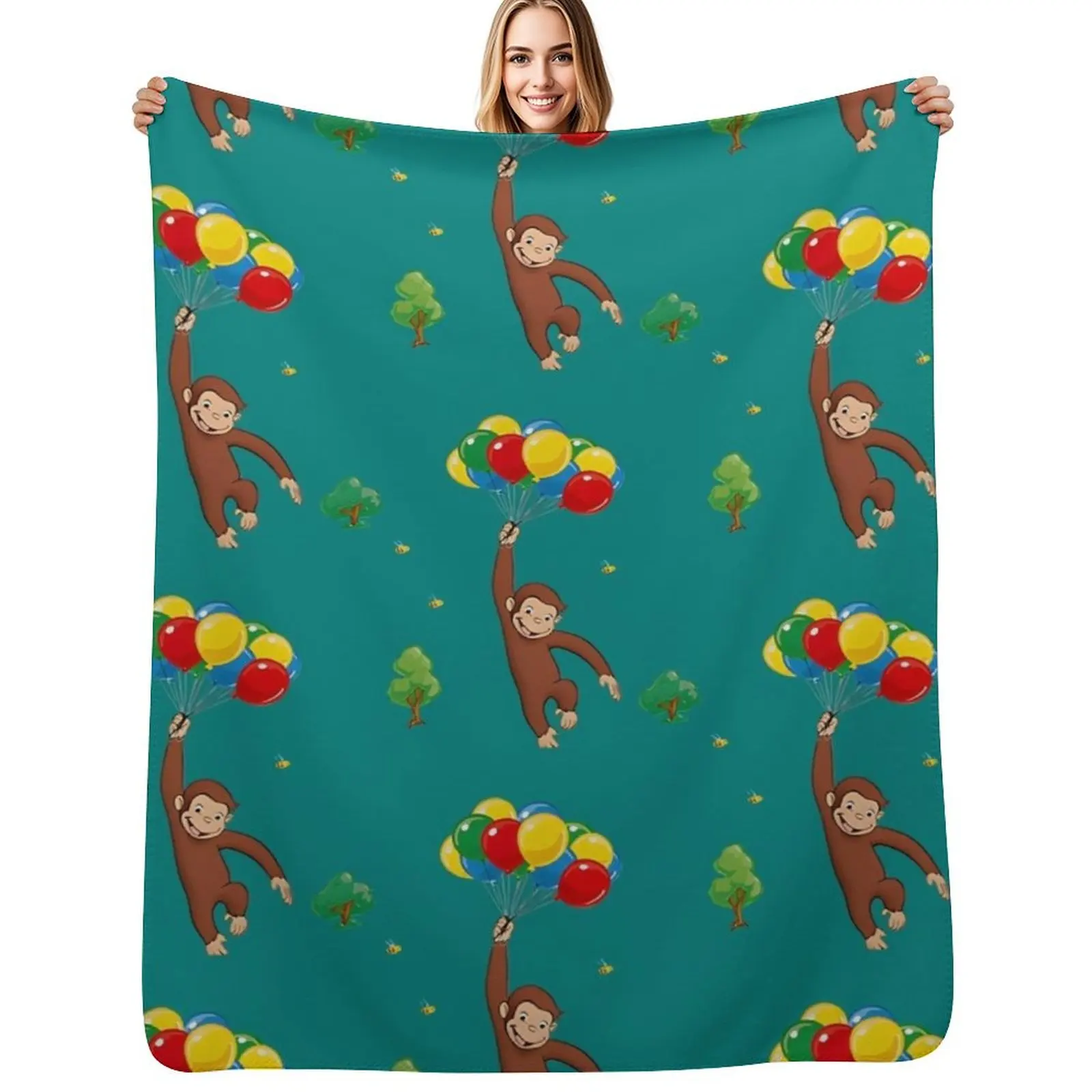 Balloon - curious george Throw Blanket Outdoor Soft Blanket for Picnic Beach Camping
Balloon - curious george Throw Blanket Outdoor Soft Blanket for Picnic Beach Camping
