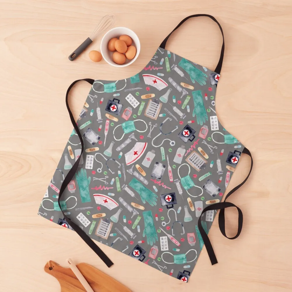 Medical Pattern Doctor Nurse Watercolor Grey Texture Apron Funny Things For Home And Kitchen Apron
Medical Pattern Doctor Nurse Watercolor Grey Texture Apron Funny Things For Home And Kitchen Apron