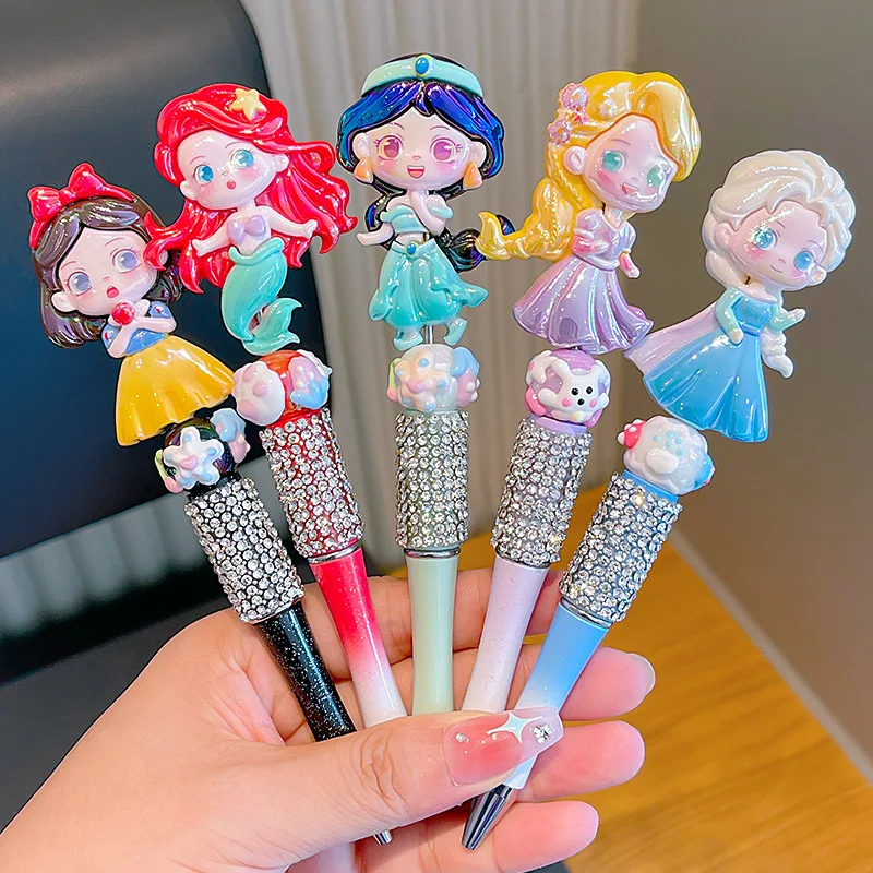 Disney ballpoint pen black cartoon doll DIY cute pens rhinestone frozen princess color children's stationery office accessories
Disney ballpoint pen black cartoon doll DIY cute pens rhinestone frozen princess color children's stationery office accessories