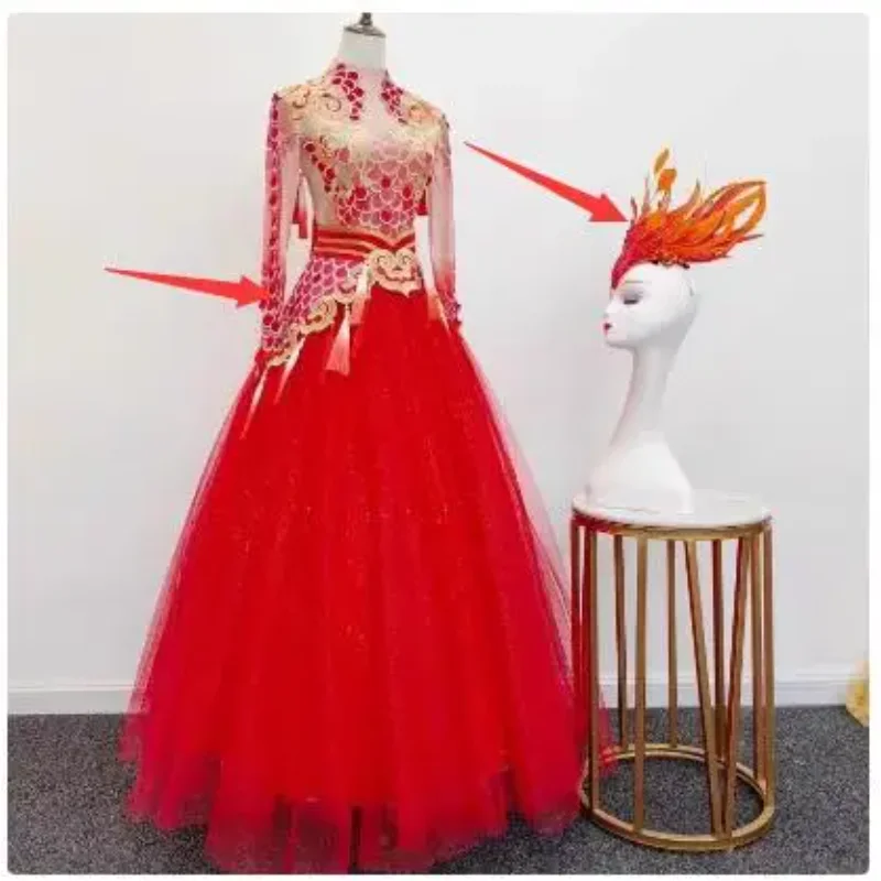 New Classical Dance Costumes, Spring Festival Gala Dragon Dance Long Sleeved Opening Dance for Modern Women
New Classical Dance Costumes, Spring Festival Gala Dragon Dance Long Sleeved Opening Dance for Modern Women