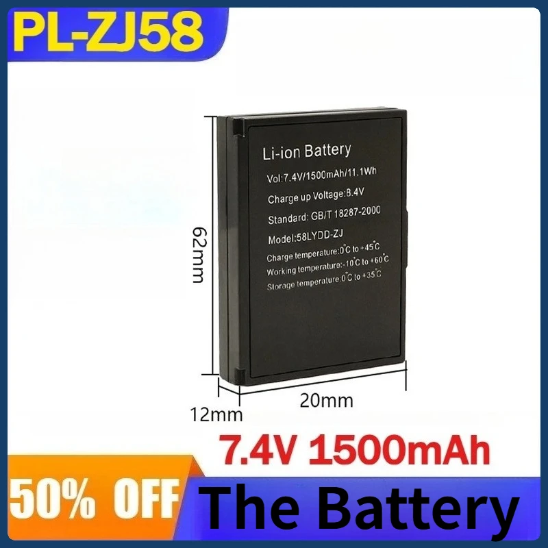 PL-ZJ58 7.4V 1500mAh Battery for ZJ-58LYWD ZJ-58LYDD ZJ-58MNWD ZJ-58MNDD Printer Compatible 58LYDD-ZJ Batteries
PL-ZJ58 7.4V 1500mAh Battery for ZJ-58LYWD ZJ-58LYDD ZJ-58MNWD ZJ-58MNDD Printer Compatible 58LYDD-ZJ Batteries