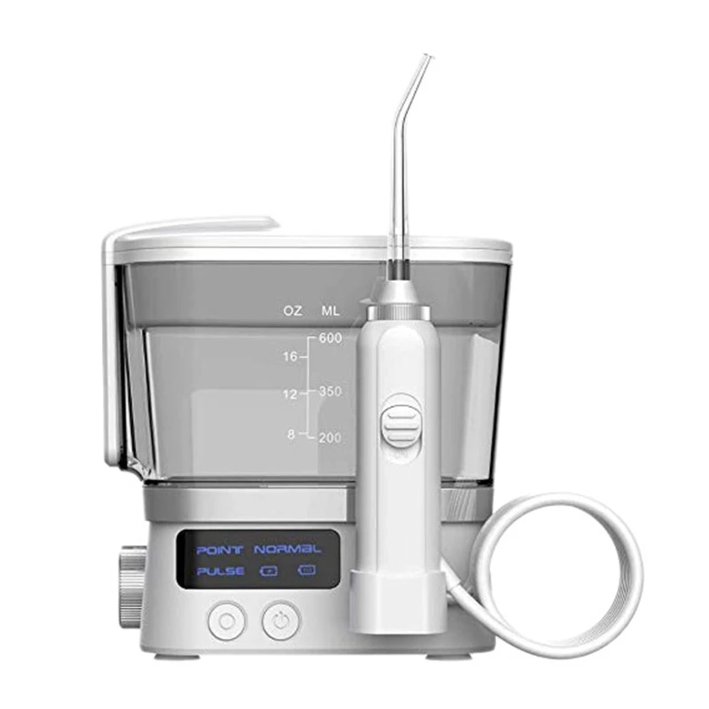 Portable Oral Irrigator 10 Mode Travel Case USB Rechargeable Cordless Water Dental Flosser Water Jet Tooth Pick 600Ml
Portable Oral Irrigator 10 Mode Travel Case USB Rechargeable Cordless Water Dental Flosser Water Jet Tooth Pick 600Ml