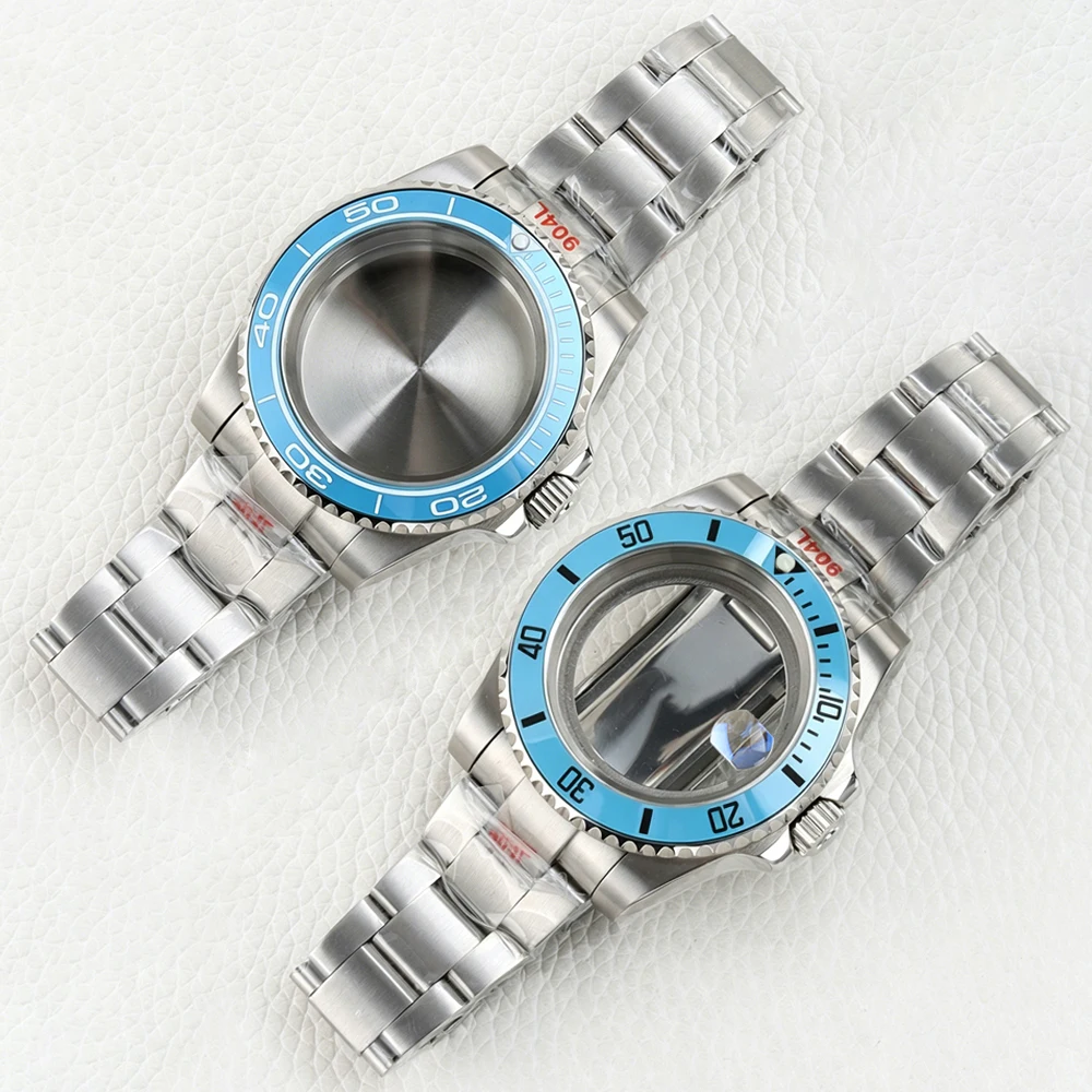 40mm NH35 Watch Case Ice Blue Ceramic Bezel for SUB/GMT NH34 NH35 NH36 NH38 Movement 28.5mm Dial Sapphire 316L Stainless Steel
40mm NH35 Watch Case Ice Blue Ceramic Bezel for SUB/GMT NH34 NH35 NH36 NH38 Movement 28.5mm Dial Sapphire 316L Stainless Steel