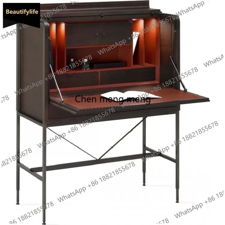 c139 Modern minimalist metal solid wood folding desk, including cabinet writing desk dresser
c139 Modern minimalist metal solid wood folding desk, including cabinet writing desk dresser