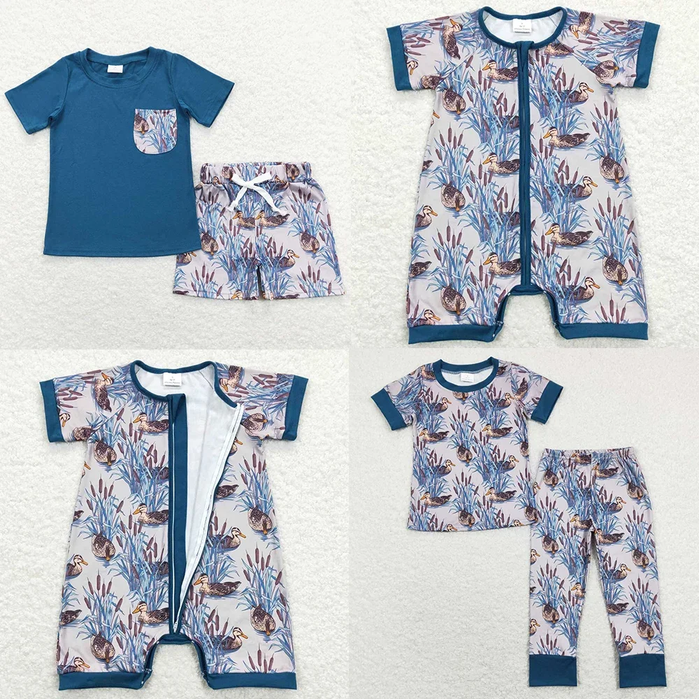 Wholesale Baby Boys Clothing Sibling Outfits Boutique Kids Pajamas Boys Sleepwear Duck Print Baby Rompers Summer Boy Clothes Set
Wholesale Baby Boys Clothing Sibling Outfits Boutique Kids Pajamas Boys Sleepwear Duck Print Baby Rompers Summer Boy Clothes Set