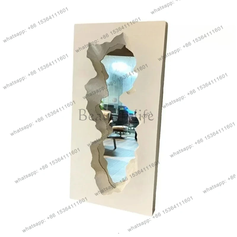 Nordic vertical broken mirror FRP special-shaped full-length mirror designer irregular full-length mirror
Nordic vertical broken mirror FRP special-shaped full-length mirror designer irregular full-length mirror