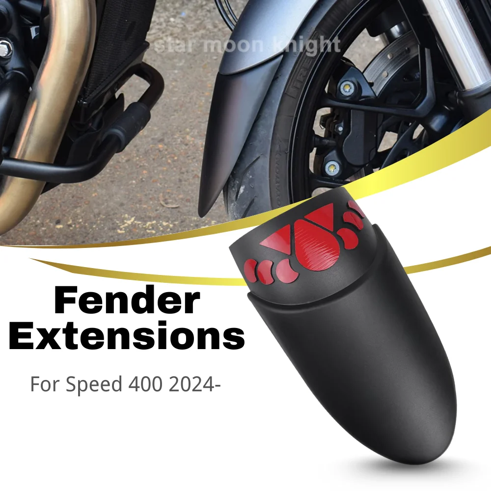 Front Fender Extender For Speed 400 Speed400 2024- Motorcycle Accessories Front Wheel Extension Mudguard Splash Guard Cover
Front Fender Extender For Speed 400 Speed400 2024- Motorcycle Accessories Front Wheel Extension Mudguard Splash Guard Cover